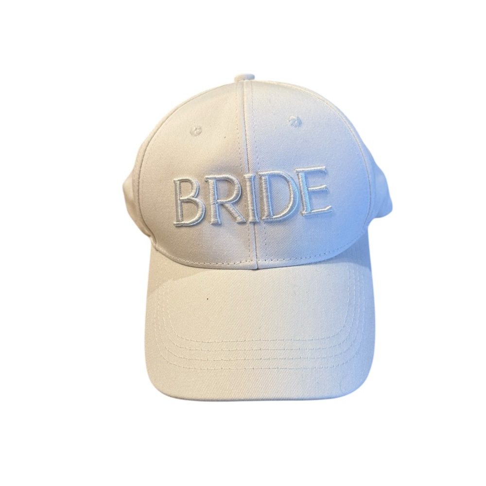 Miss to Mrs BRIDE White Baseball Cap/Hat
